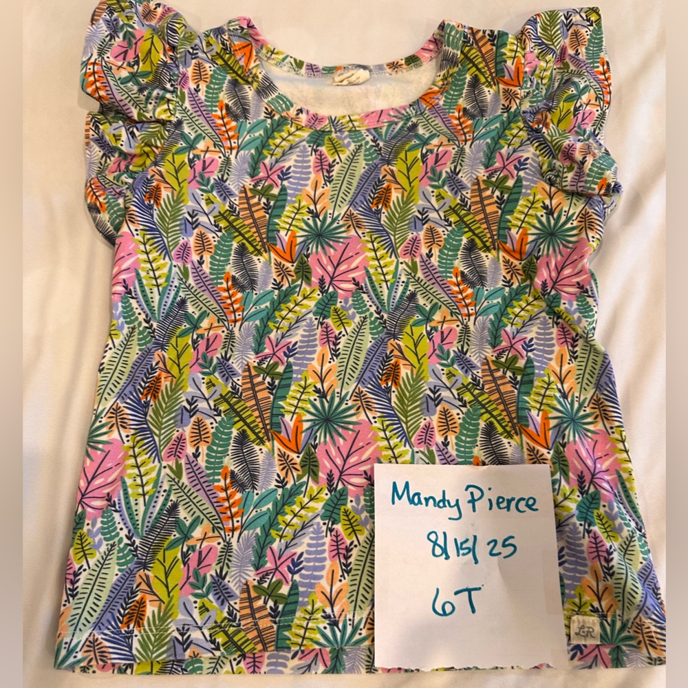 6T Little Road Co. Colorful Tropical Print Kids Shirt
